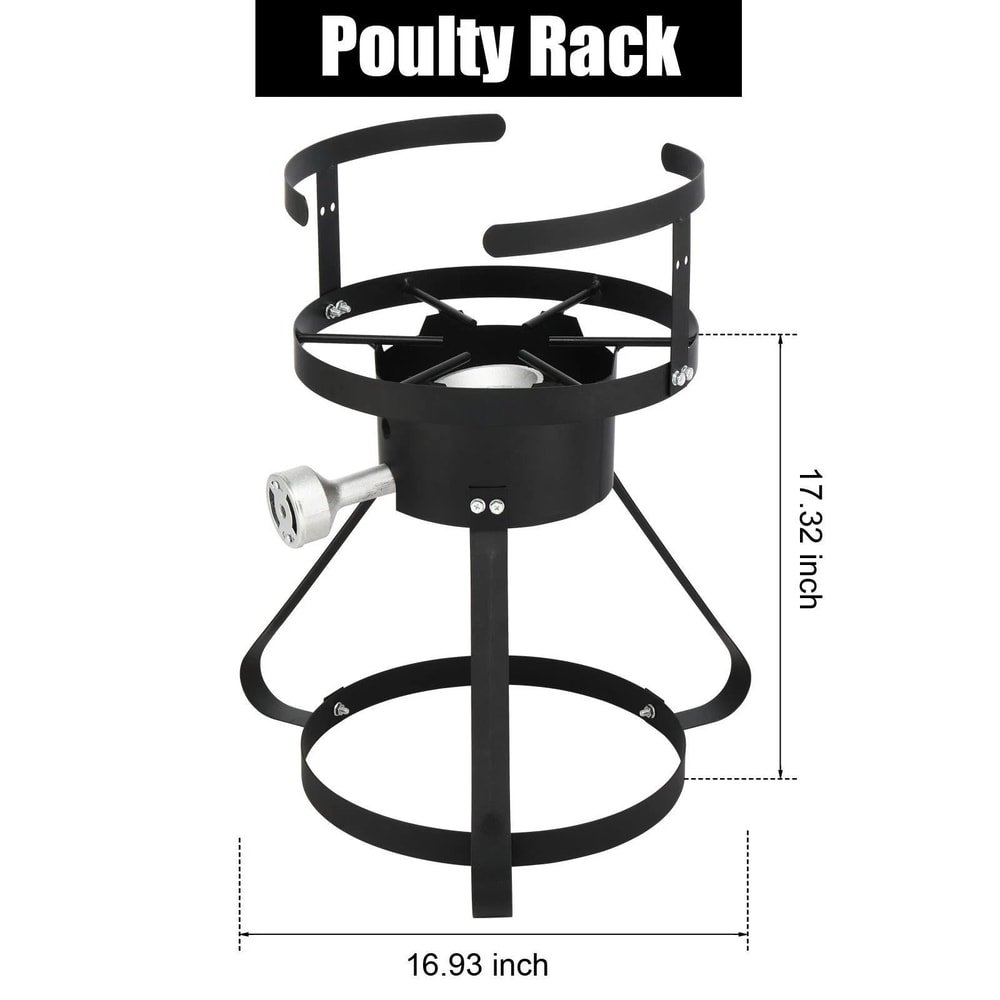 Outdoor Turkey Fryer With BTU Propane Burner Cooker 3