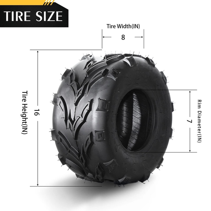 Premium Sport ATV Tires Set Of Tubeless Front Left Right 6