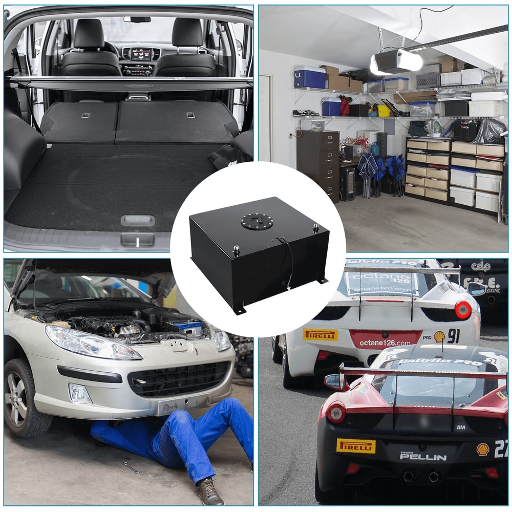 Aluminum Fuel Cell Tank With Level Sender Top Feed Racing Fuel Cell For Drift And Performance Cars 1