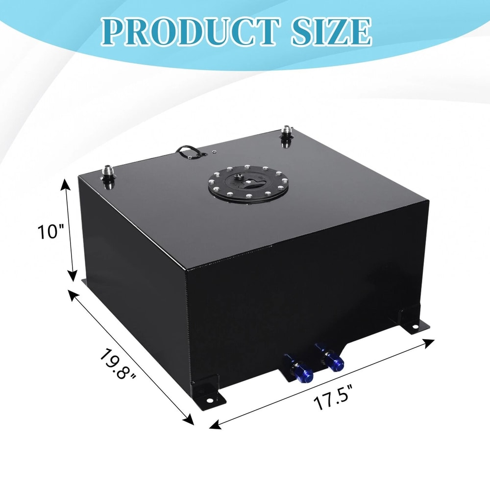 Aluminum Fuel Cell Tank With Level Sender Top Feed Racing Fuel Cell For Drift And Performance Cars 9