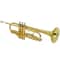 Student Beginner Bb Trumpet Gold Lacquer Brass Instrument With Case For School Band And Music Pract 4