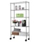 Commercial Tier Wire Shelving Rack With Wheels Heavy Duty Rolling Storage Shelf 2