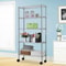 Commercial Tier Wire Shelving Rack With Wheels Heavy Duty Rolling Storage Shelf 7