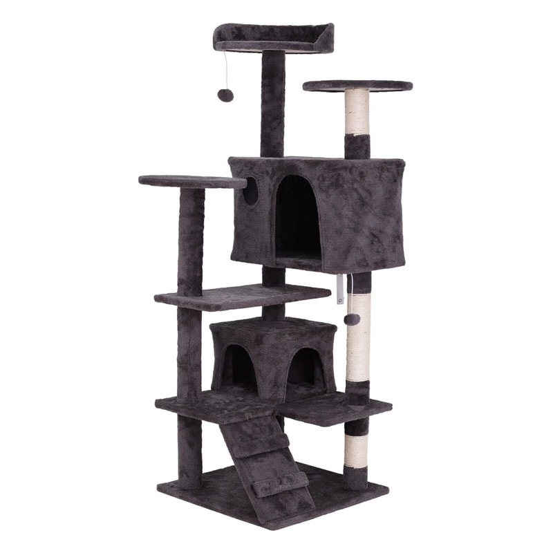Multi Level Cat Tree Tower With Scratching Posts And Cozy Perches Indoor Cat Activity Center 5