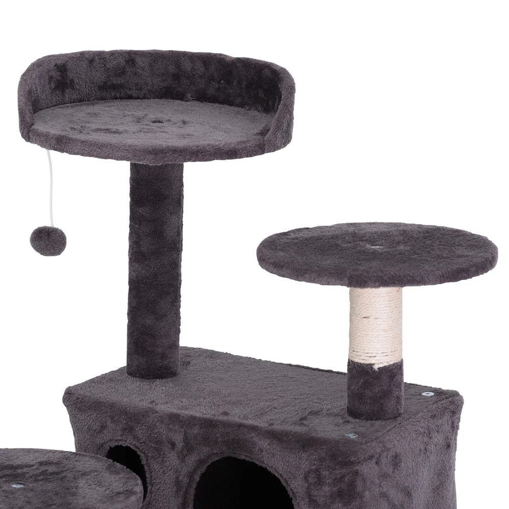Multi Level Cat Tree Tower With Scratching Posts And Cozy Perches Indoor Cat Activity Center 4