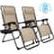 Zero Gravity Chairs Folding Outdoor Recliner Patio Lounge Chairs With Cup Holder 14