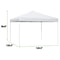 Portable Pop Up Canopy Tent With Adjustable Height And Wheeled Carry Bag For Outdoor Events 13