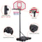 Adjustable Basketball Hoop Portable Outdoor Basketball Goal Stand For Kids Backyard Play 8