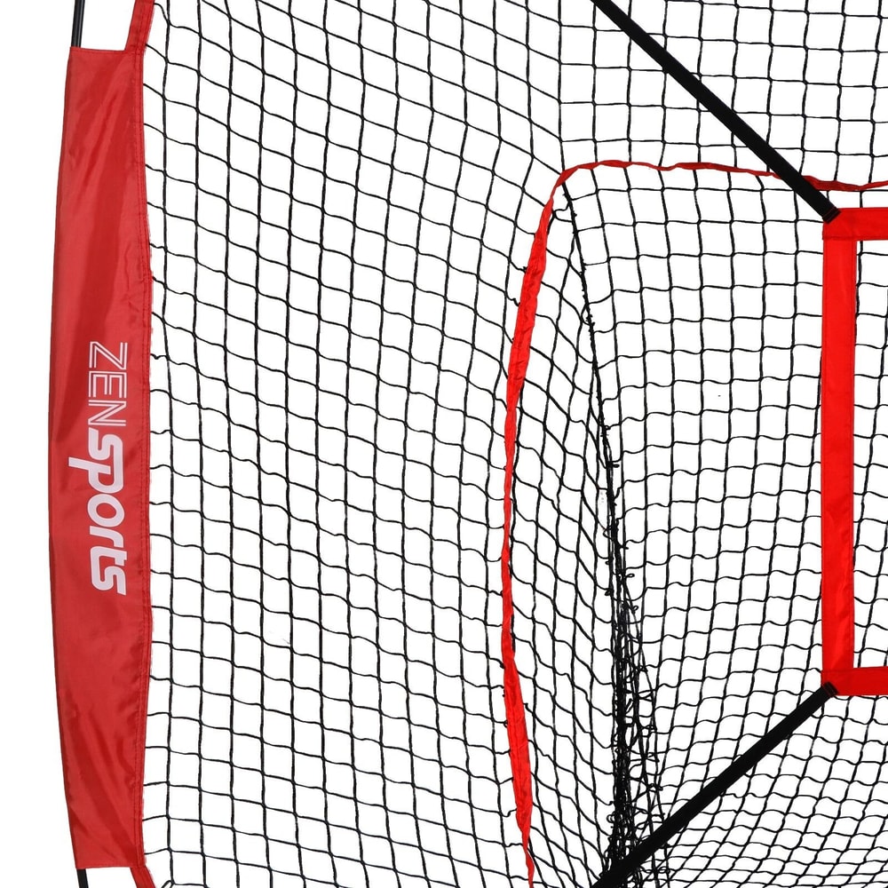 Baseball Practice Net With Strike Zone Target Portable Baseball Hitting Net For Pitching And Softba 9