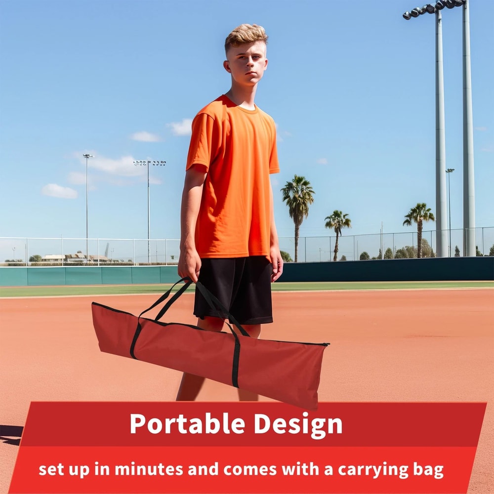Baseball Practice Net With Strike Zone Target Portable Baseball Hitting Net For Pitching And Softba 11