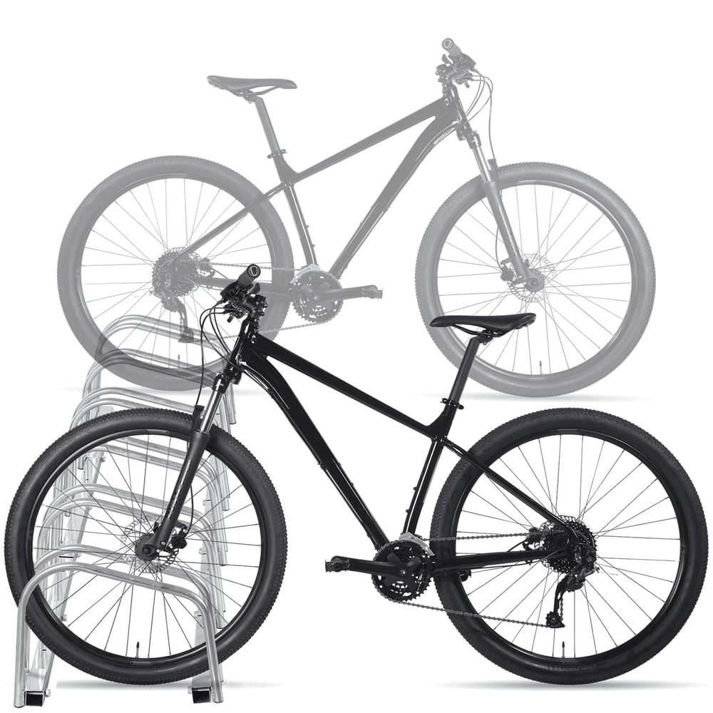 Heavy Duty Bike Storage Rack Floor Stand For Bikes Garage Organizer Parking Rack 5