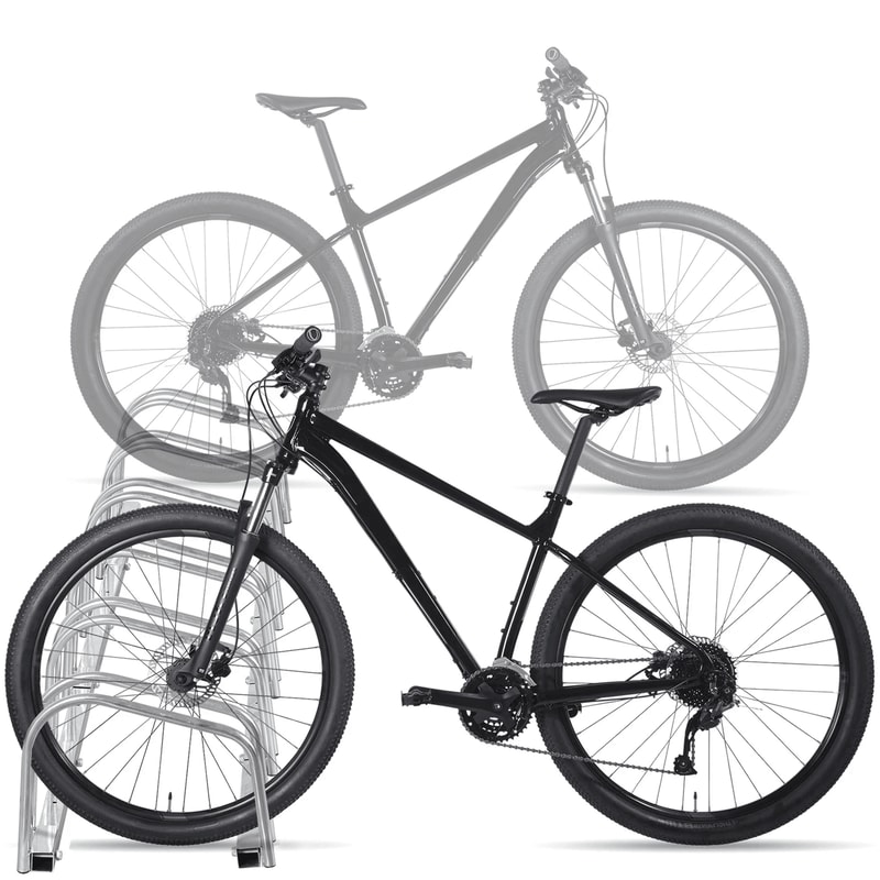 Heavy Duty Bike Storage Rack Floor Stand For Bikes Garage Organizer Parking Rack 5