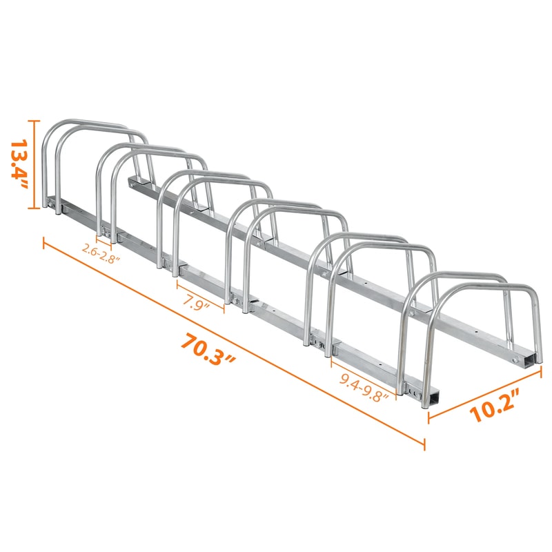Heavy Duty Bike Storage Rack Floor Stand For Bikes Garage Organizer Parking Rack 7