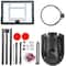 Portable Adjustable Basketball Hoop System With Wheels Outdoor Driveway Goal With PVC Backboard 10