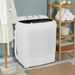 portable twin tub laundry system compact washer and spin dryer