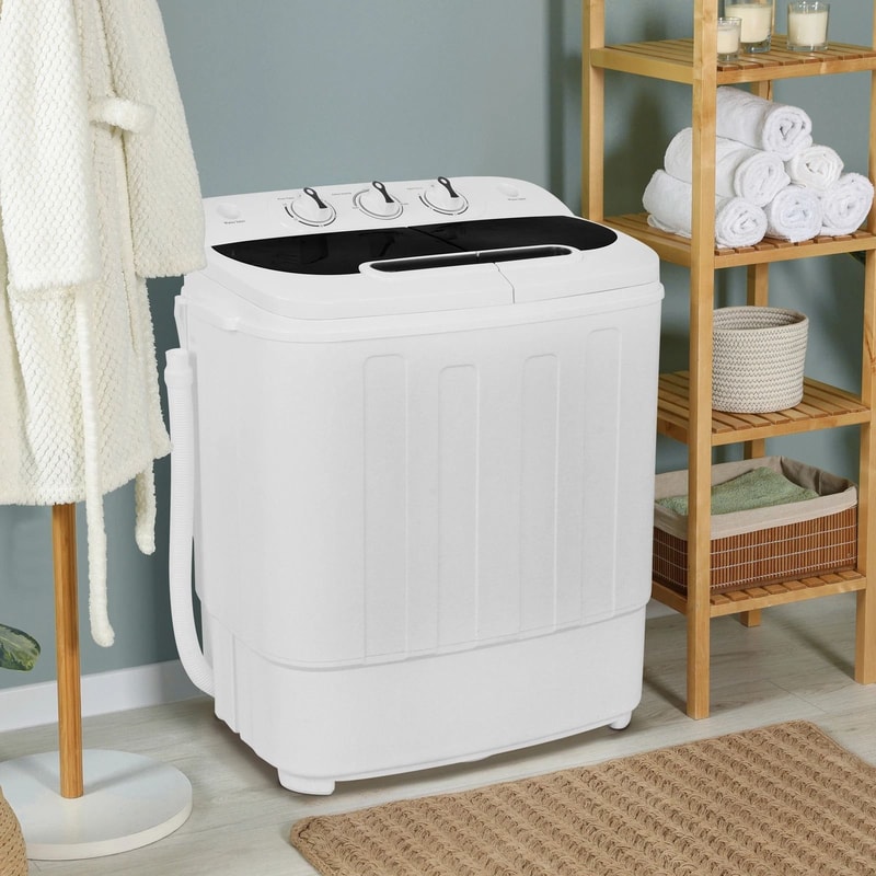 Portable Twin Tub Laundry System Compact Washer And Spin Dryer 0