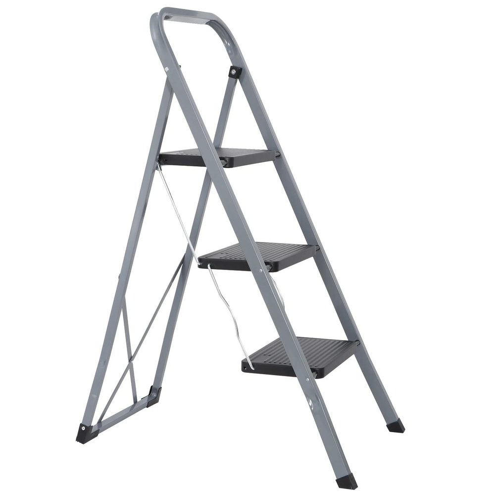Heavy Duty Folding Step Ladder With Convenient Handgrip Portable Step Stool With Anti Slip Pedals 14