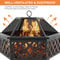 Outdoor Fire Pit Heater Wood Burning Patio Stove For Deck Backyard Fireplace Table Perfect For Outd 2