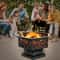 Outdoor Fire Pit Heater Wood Burning Patio Stove For Deck Backyard Fireplace Table Perfect For Outd 7