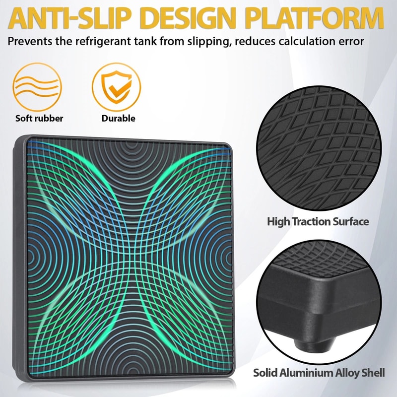 Digital Refrigerant Scale With Case For AC HVAC Systems 10