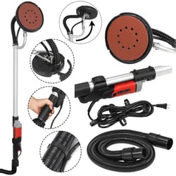 heavy duty electric drywall sander with 6 speed control & sanding pads