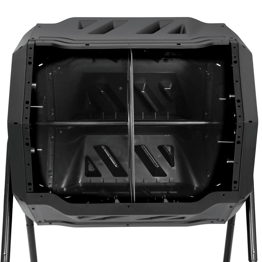 EcoGrow Outdoor Compost Tumbler Dual Chamber Compost Bin 10