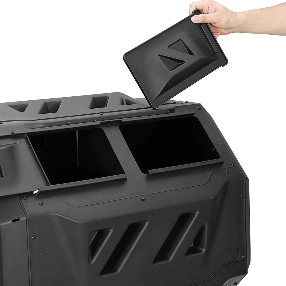 EcoGrow Outdoor Compost Tumbler Dual Chamber Compost Bin 6
