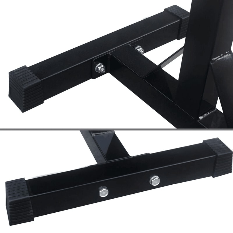 Adjustable Squat Rack For Home Gym Portable Barbell Dumbbell Rack Stands Adjustable Height 4