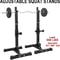 Adjustable Squat Rack For Home Gym Portable Barbell Dumbbell Rack Stands Adjustable Height 14