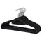 Velvet Non Slip Clothes Hangers With Swivel Hook Premium Black 0