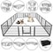 24 Panel Portable Dog Playpen Fence Foldable Pet Exercise Pen For Yard RV Camping 14
