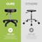 Adjustable Rolling Stool With PU Leather Seat Swivel Design And Height Adjustment For Salon Office 4
