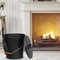 Vintage Ash Bucket With Lid Shovel Multipurpose Metal Fireplace Bucket For Garden 9