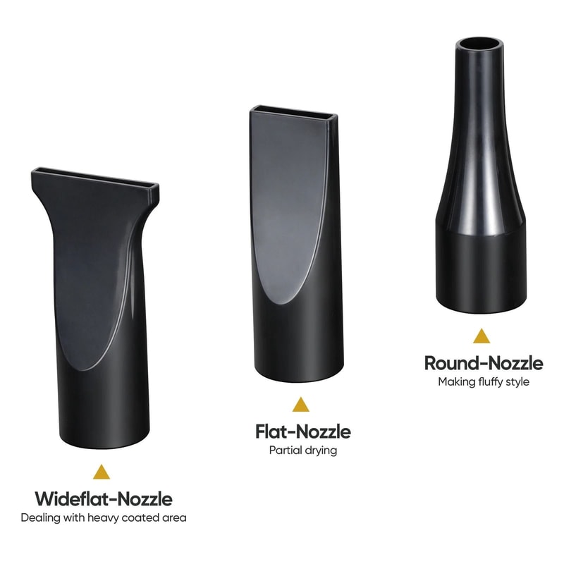 Pet Dog Hair Dryer Adjustable Speed Dog Grooming Blow Dryer WHeater Black 1