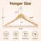 Premium Wooden Clothes Hangers With Swivel Hooks Non Slip Durable Bulk Closet Hangers 7