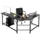 L Shaped Gaming Desk Corner Computer Desk Workstation For PCLaptop 7