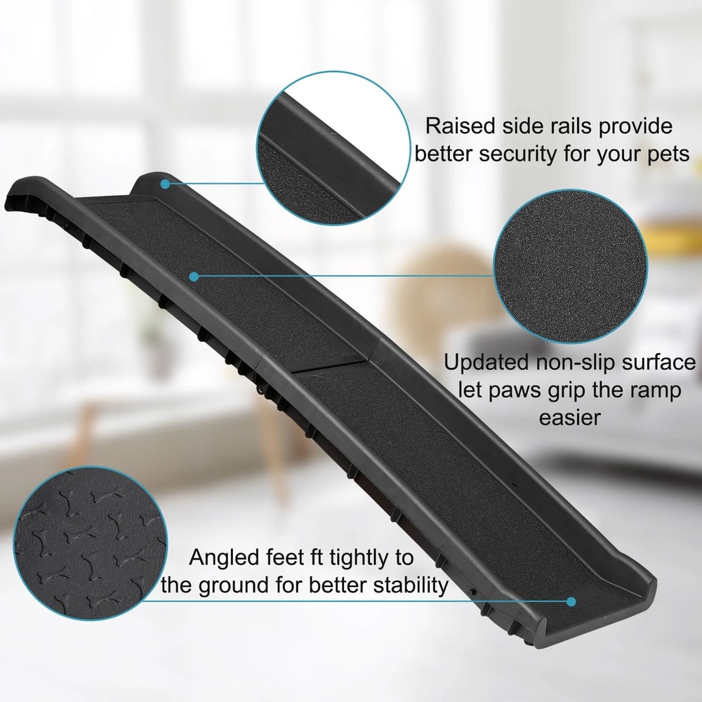 Portable Dog Ramp Folding NonSlip Pet Ramp For Truck SUV And Car 10