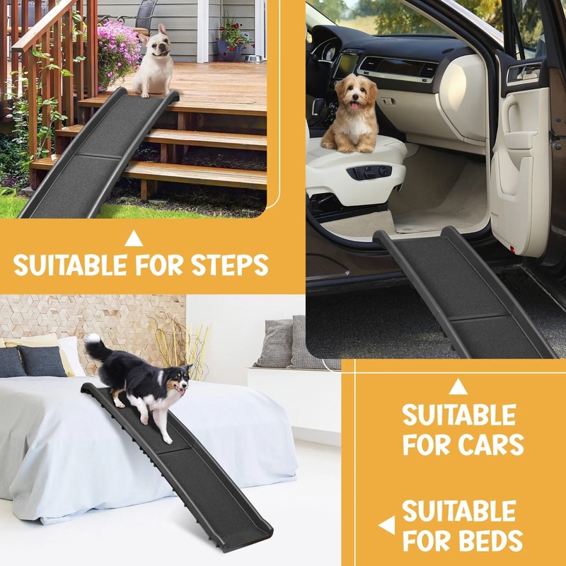 Portable Dog Ramp Folding NonSlip Pet Ramp For Truck SUV And Car 13