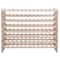 Bottle Stackable Wine Rack 8 Tier Solid Wood Display Shelves For Storage 1