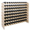 Bottle Stackable Wine Rack 8 Tier Solid Wood Display Shelves For Storage 0