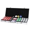 Poker Chip Set With Chips Includes Aluminum Case For Texas Holdem Blackjack 7
