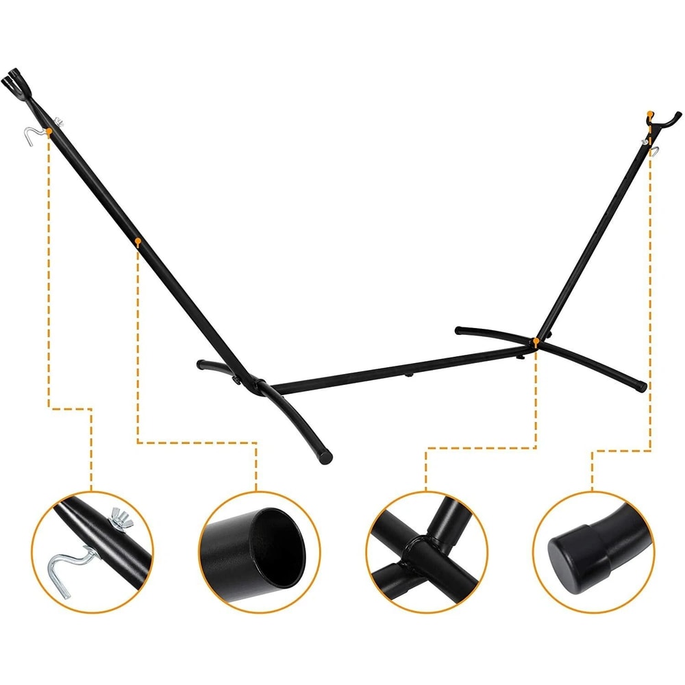 Heavy Duty Steel Hammock Stand For People Capacity With Carrying Case 3