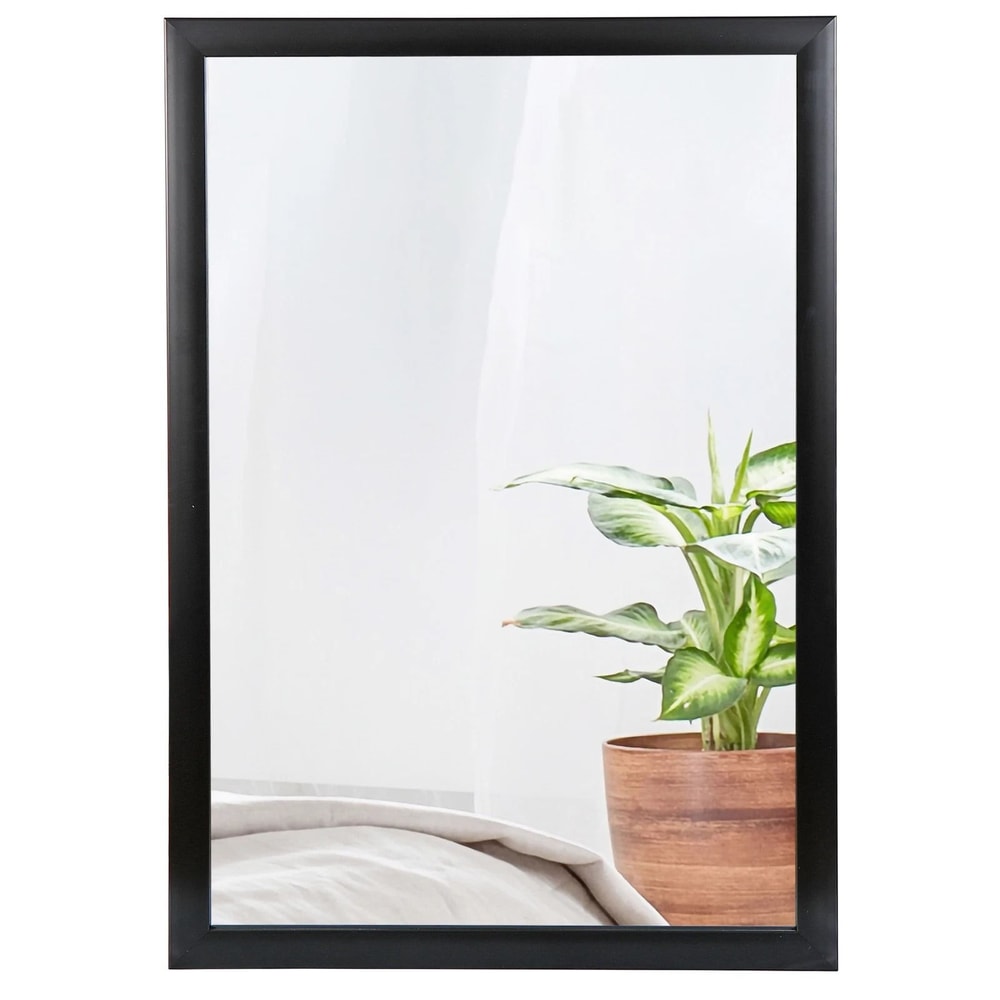 Rectangular Bathroom Mirror Black PS Frame Vanity Mirror For Home Or Office 5