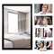 Rectangular Bathroom Mirror Black PS Frame Vanity Mirror For Home Or Office 8