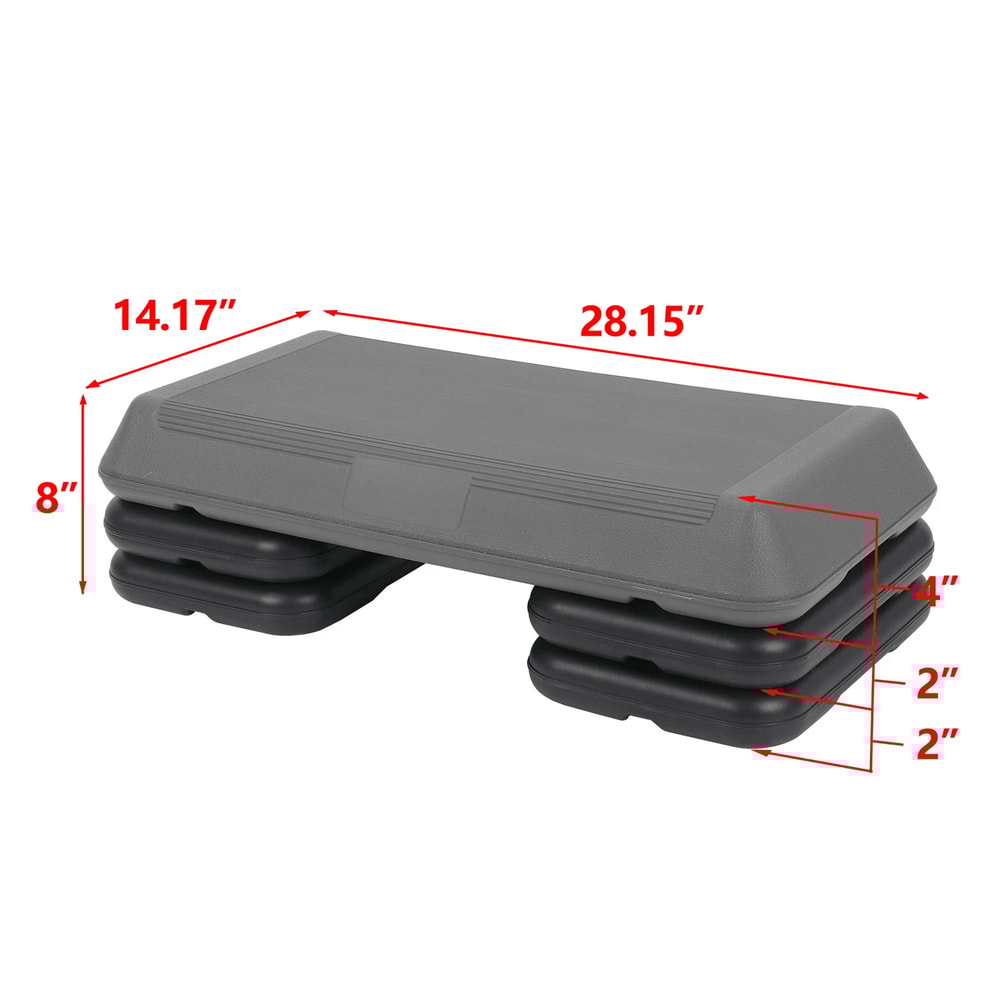 Adjustable Aerobic Step Platform For Exercise Non Slip Exercise Stepper 5