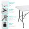 Heavy Duty Plastic Folding Table With Handle Ideal For Camping Parties 10