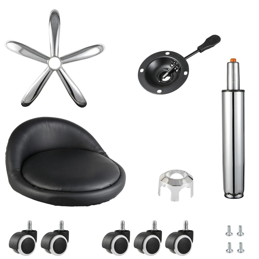 Adjustable Rolling Salon Stool With Back Hydraulic Tattoo And Massage Chair 11