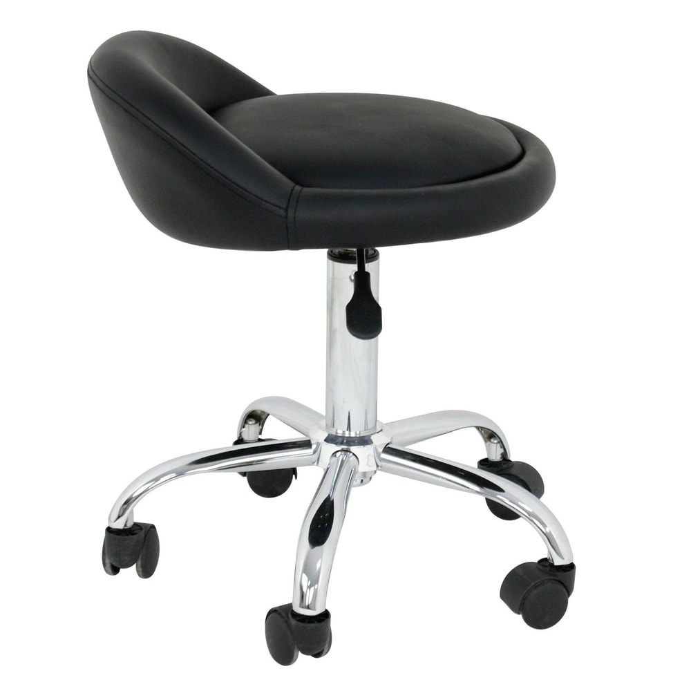 Adjustable Rolling Salon Stool With Back Hydraulic Tattoo And Massage Chair 2