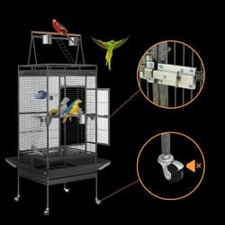 large bird cage play top for parrot, finch, macaw, and cockatoo perfect flight cage for birds