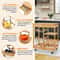 Rolling Kitchen Island Mobile Serving Cart With Storage Wood Rolling Storage For Home And Restauran 7